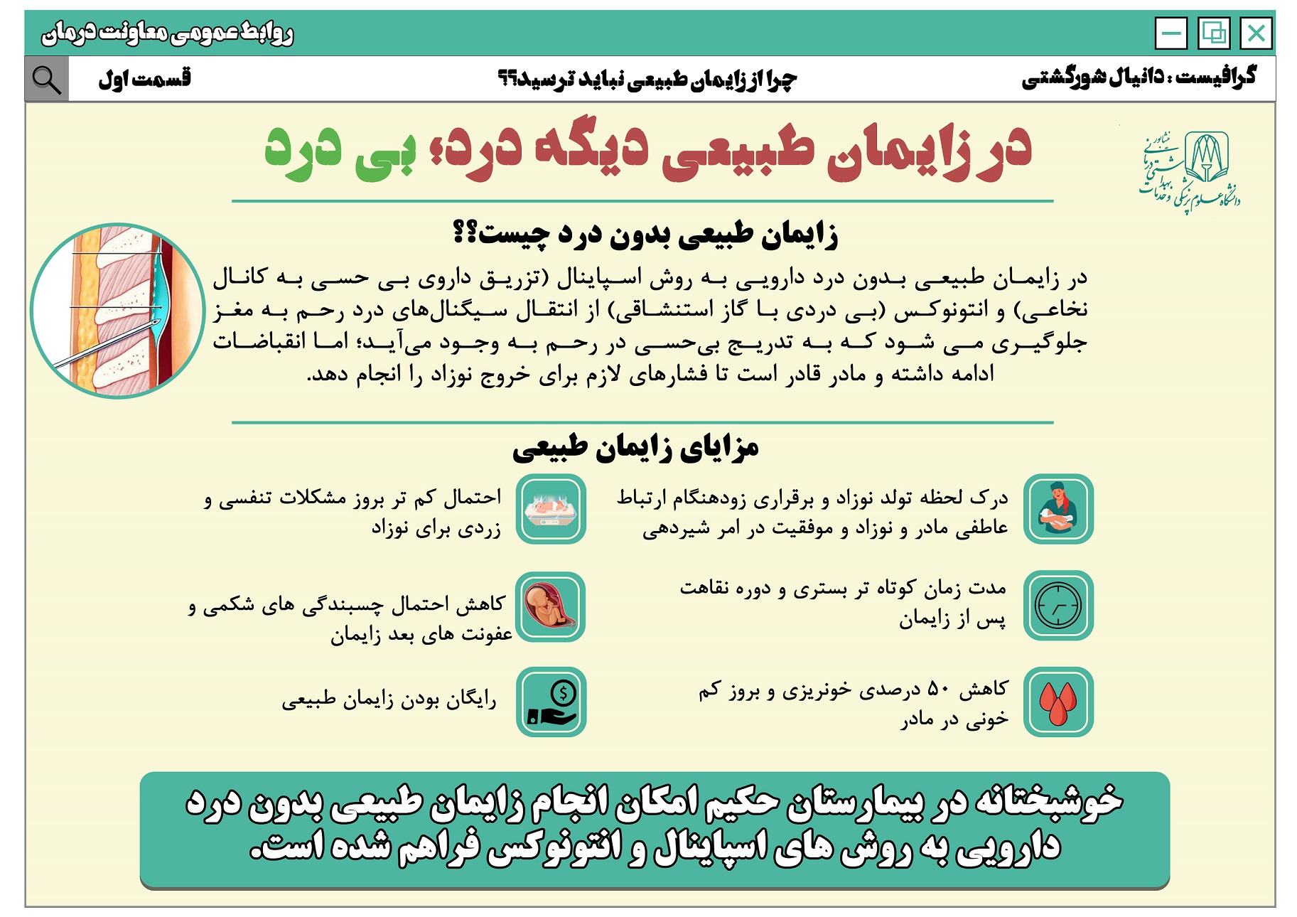 پوستر زایمان طبیعی قسمت اول 2